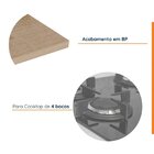Tampo Para Cooktop 4 Bocas 80cm Arizona Cabecasa Madeiraorigi