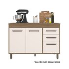 Tampo Para Cozinha Opcional 120cm Lisboa Carvalho Oak