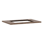Tampo para Gabinete Cooktop 4 Bocas Nogueira Dourado Cannes Prime Luciane