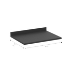 Tampo para Gabinete Madeira Branca Preto 70cm