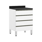 Tampo para Gabinete Madeira Preta Neo Maxxi 60cm