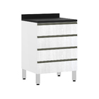 Tampo para Gabinete Madeira Preta Neo Maxxi 60cm