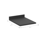 Tampo para Gabinete Madeira Preto Txt 40cm