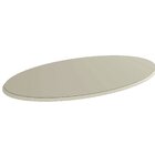 Tampo Para Mesa De Jantar Oval 1800x1050 De Madeira Com Vidro