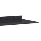 Tampo Para Pia De 120cm Mdp Karen Cor Estilo Mármore Preto Pe