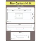 Tampo Para Pia De Cozinha Rorato Marmoplan 1,60 M Cuba Central