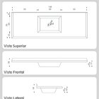 Tampo Para Pia De Cozinha Rorato Marmoplan 1,60 M Cuba Central