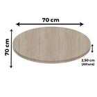 Tampo Redondo 70 Cm (largura) P25 Pandin Mdp 2,50 Cm (altura)