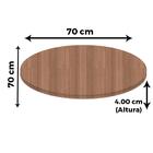 Tampo Redondo 70 Cm (largura) Pe40 Pandin Mdp 4,00 Cm (altura