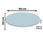 Tampo Redondo 90 Cm (largura) P25 Pandin Mdp 2,50 Cm (altura)