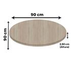 Tampo Redondo 90 Cm (largura) P25 Pandin Mdp 2,50 Cm (altura)