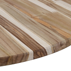 Tampo Redondo de Madeira Teca 25mm Natural 120cm Settis