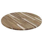 Tampo Redondo de Madeira Teca 25mm Natural 90cm Settis