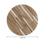 Tampo Redondo de Madeira Teca 25mm Natural 90cm Settis