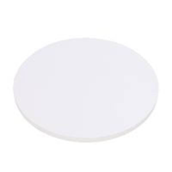 Tampo Redondo De Vidro Temperado Branco Para Mesa 1,20m 8mm