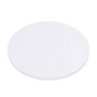 Tampo Redondo De Vidro Temperado Branco Para Mesa 1m