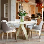 Tampo Redondo De Vidro Temperado Branco Para Mesa 1m