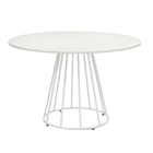 Tampo Redondo De Vidro Temperado Branco Para Mesa 60cm