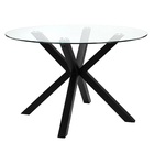 Tampo Redondo De Vidro Temperado Incolor Para Mesa 1m