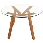 Tampo Redondo De Vidro Temperado Incolor Para Mesa 90cm