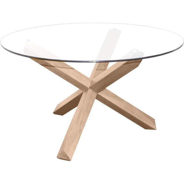 Tampo Redondo De Vidro Temperado Incolor Para Mesa 90cm