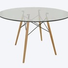 Tampo Redondo De Vidro Temperado Incolor Para Mesa 90cm