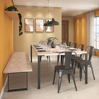 Tampo Retangular de Madeira Eucalipto 31mm Natural 60x122cm Madvei