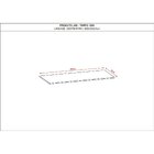 Tampo Retangular Para Cozinha 120cm Freijó