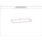 Tampo Retangular Para Cozinha 120cm Gris