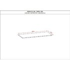 Tampo Retangular Para Cozinha 120cm Nogueira