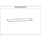 Tampo Retangular Para Cozinha 150cm Line Supremo