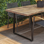 Tampo Rústico Retangular de Pinus Envelhecido 45mm 90x200cm Madvei