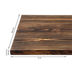 Tampo Rústico Retangular de Pinus Envelhecido 45mm 90x200cm Madvei