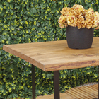 Tampo Rústico Retangular de Pinus Tingido 45mm 90x100cm Madvei