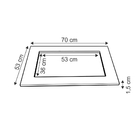 Tampo Tampão Tampa Para Balcão De Cooktop 70 Cm Jade Moblis M