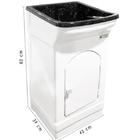 Tanque 25l Granitado Preto Fiberblu