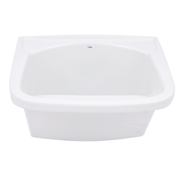 Tanque 31L 33x54,5x48,5cm Branco Esmaltado Louça Brilhante Celite