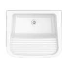 Tanque 47L 33,5x65,5x56,5cm Branco Esmaltado Louça Brilhante Celite