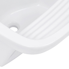 Tanque 47L 33,5x65,5x56,5cm Branco Esmaltado Louça Brilhante Celite