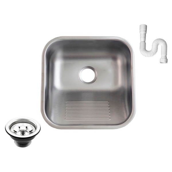 Tanque As Inox 304 Fosco 40x40 Medio Sobrepor E Embutir 25l