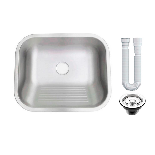 Tanque As Inox 304 Fosco 50x40 Grande Sobrepor E Embutir 32l
