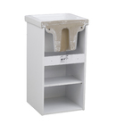 Tanque com Gabinete 7L 75x38x39cm Branco Esmaltado Louça Brilhante Roca