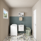 Tanque com Gabinete Retangular Aço Branco 9L Venus Cozimax