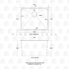 Tanque De Aço Inox 304 Manaxos 54x44 Cm Pingoo.casa - Prata