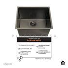Tanque De Aço Inox 304 Manaxos 54x44 Cm Pingoo.casa - Preto