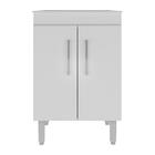 Tanque De Lavanderia 45 Litros Com Gabinete 2 Portas Multimóv