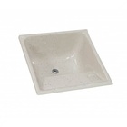 Tanque De Lavar Roupa 62x62 Simples Mármore Sintético Cinza