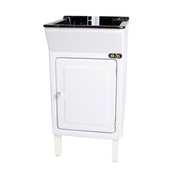 Tanque De Lavar Roupa Fiberblu Viena 20l Granitado Preto