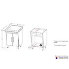 Tanque De Lavar Roupas 40 L Com Gabinete Branco