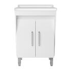 Tanque De Lavar Roupas 40 L Com Gabinete Branco